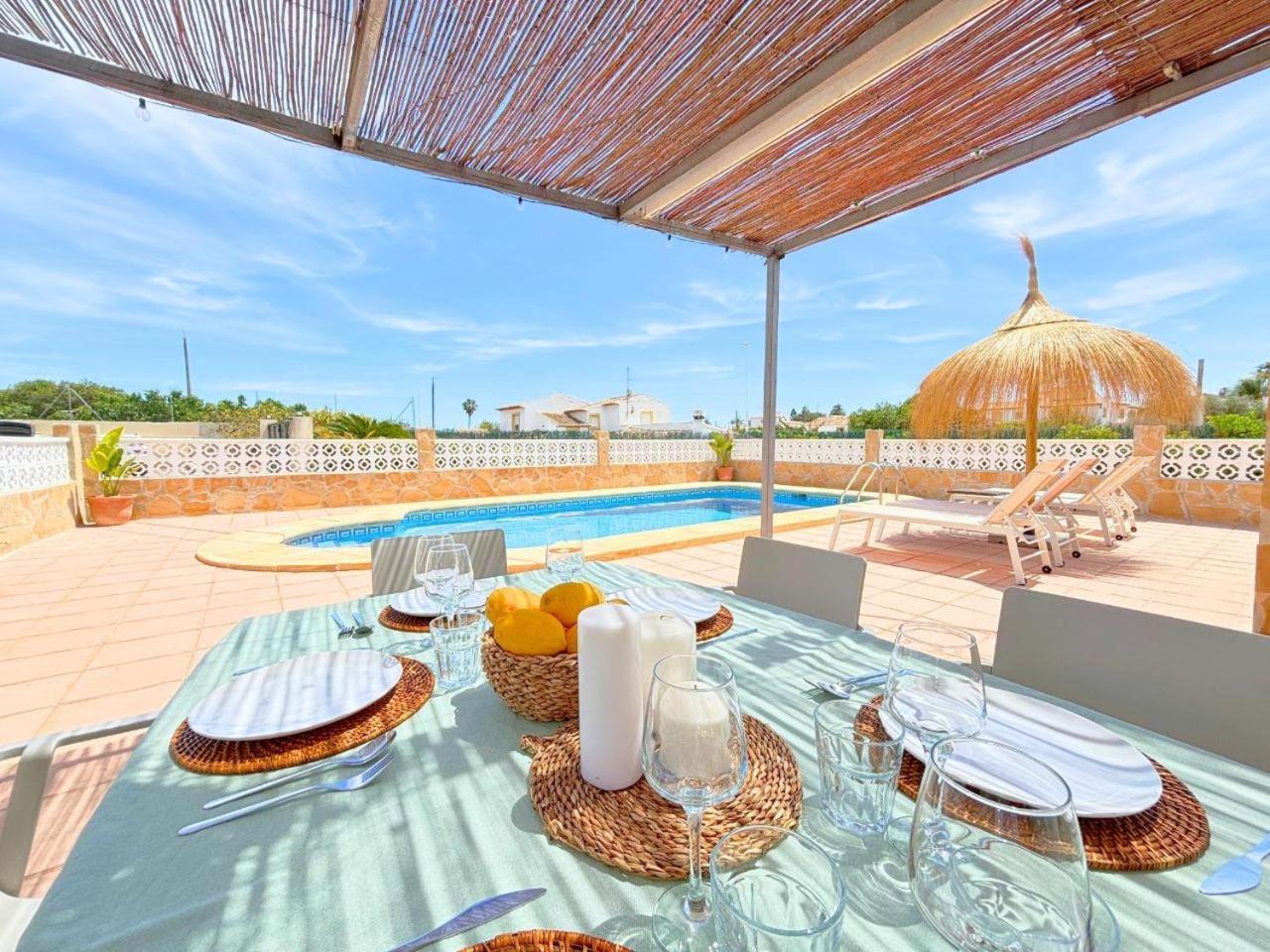 Villa Mediterranea Con Piscina Privada Хавеа Экстерьер фото